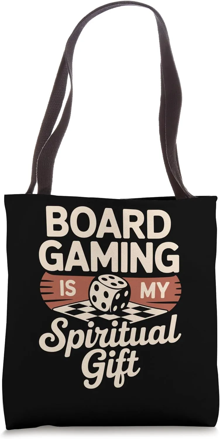 Board Gaming Is My Spiritual Gift Dice Card Deck Night Game Tote Bag