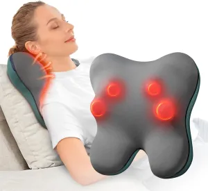 BOB AND BRAD Back Massager with Heat FSA HSA Eligible, EZBack Corded Neck Massager for Pain Relief Deep Tissue, Shiatsu Back and Neck Massage Pillow, Full Body Use, Mothers Day Birthday Gifts for Mom