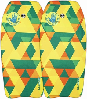 Body Glove Classic 37 Inch Bodyboard - EPS Core, Crescent Tail, Dual Channels, Wrist Leash Included, Graphic Deck, for Kids and Young Adults