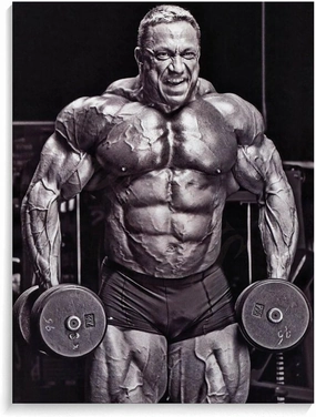 Bodybuilder Markus Rühl Fitness Inspirational Poster Black And White Poster Canvas Painting Wall Art Poster for Bedroom Living Room Decor 20x26inch(51x66cm) Frame-style
