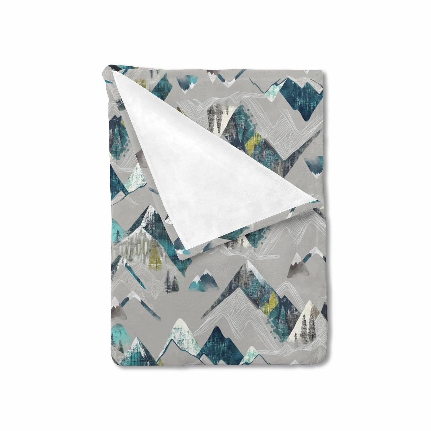 Boho Mountains Baby Blankets for Boy Girl Mountain Range Hiking Wild Swaddle Receiving Blankets Soft Flannel Mountain Adventure Camping Bed Blankets for Newborn Toddler Nursery Crib Playmat 30x40inch