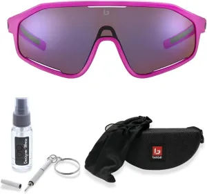 Bolle Shifter 55MM Shield Wrap Around Sunglasses for Men for Women   BUNDLE With Designer iWear Complimentary Eyewear Kit