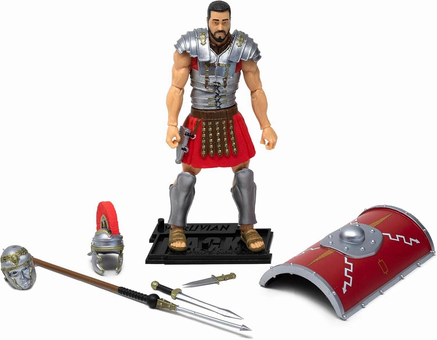 Boss Fight Studio Vitruvian H.A.C.K.S. 10th Anniversary Edition Roman Legionary Action Figure - Highly Articulated Collectible & Customizable Figurine with Interchangeable Parts and Accessories - 1:18