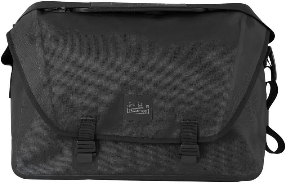 Brompton Metro Waterproof Bag Large – 20L Messenger Bag Bikes, Waterproof with Laptop Sleeve – Black