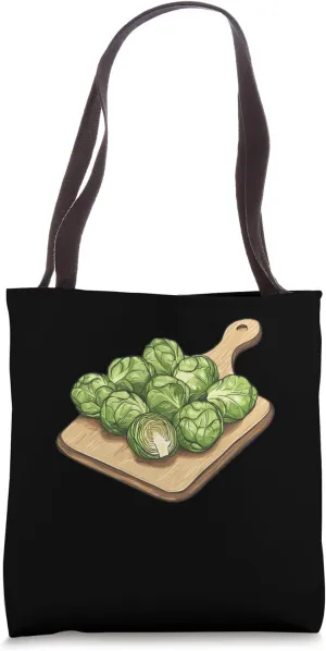 Brussels Sprouts On A Cutting Board Tote Bag
