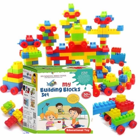 Building Blocks Toys for Kids | Educational and Learning Puzzle Games for Kids | 150 Pcs (Multicolor)