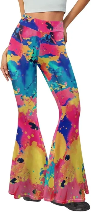 Bulopur High Waist Yoga Flare Pants for Women, Soft Tummy Control Workout Pant for Sports Running