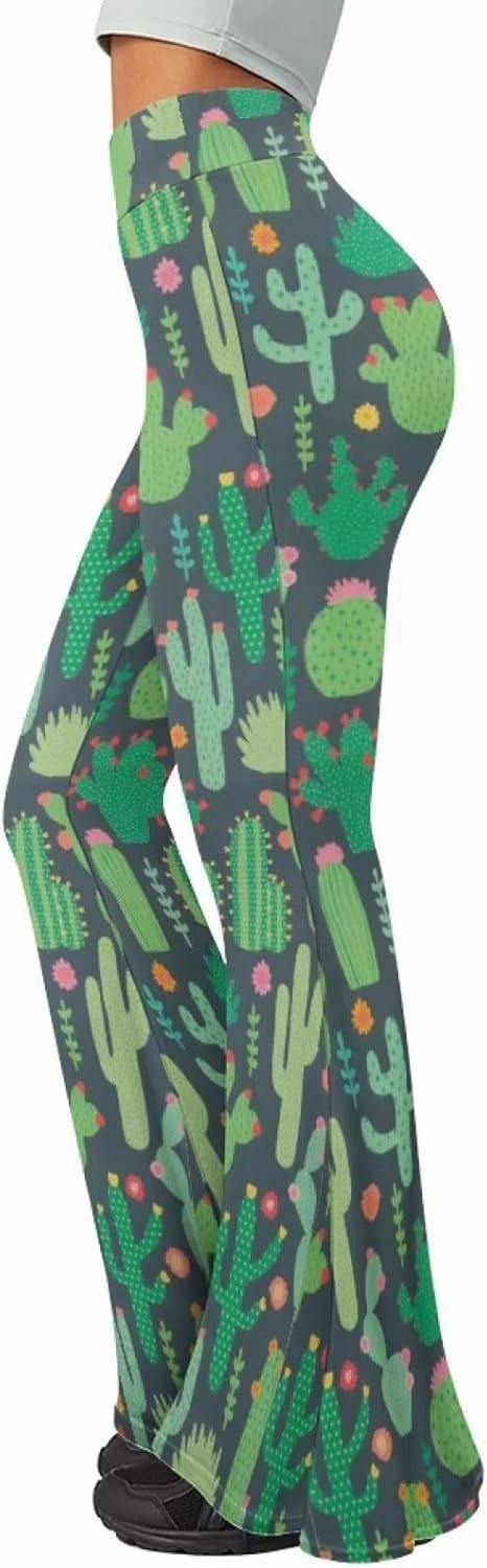 Bulopur High Waist Yoga Flare Pants for Women, Soft Tummy Control Workout Pant for Sports Running