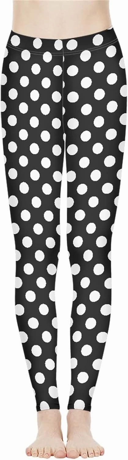Bulopur Leopard Print Yoga Pant for Women, Sunflower Elasticity Tummy Control Workout Pants, Soft Leggings for Sports Running