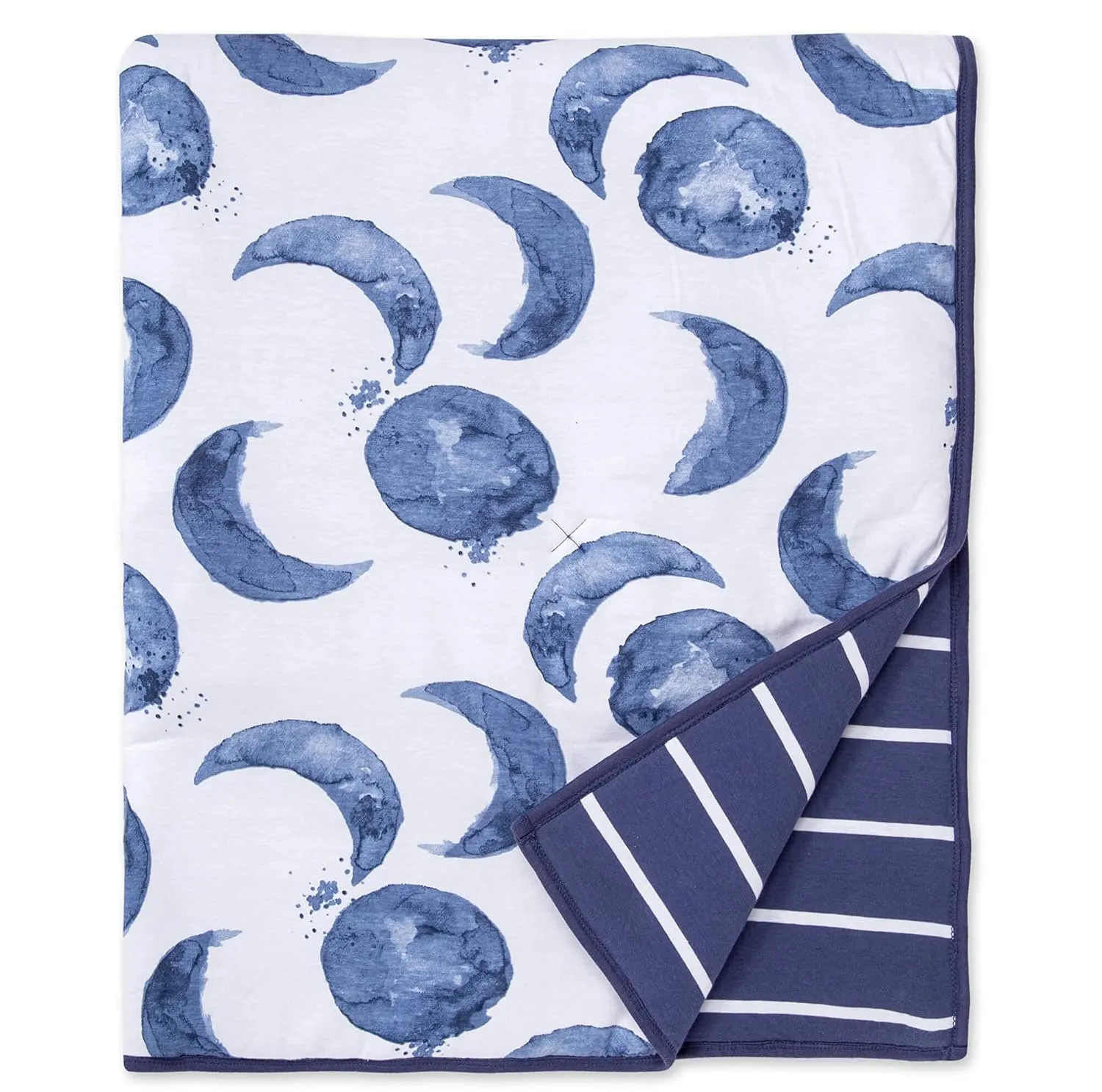 Burt's Bees Baby Reversible Blanket, Nursery, Stroller & Tummy-Time Organic Jersey Cotton Quilted Infant & Toddler Bedding