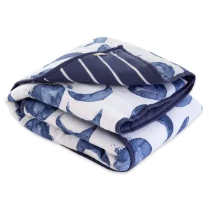 Burt's Bees Baby Reversible Blanket, Nursery, Stroller & Tummy-Time Organic Jersey Cotton Quilted Infant & Toddler Bedding
