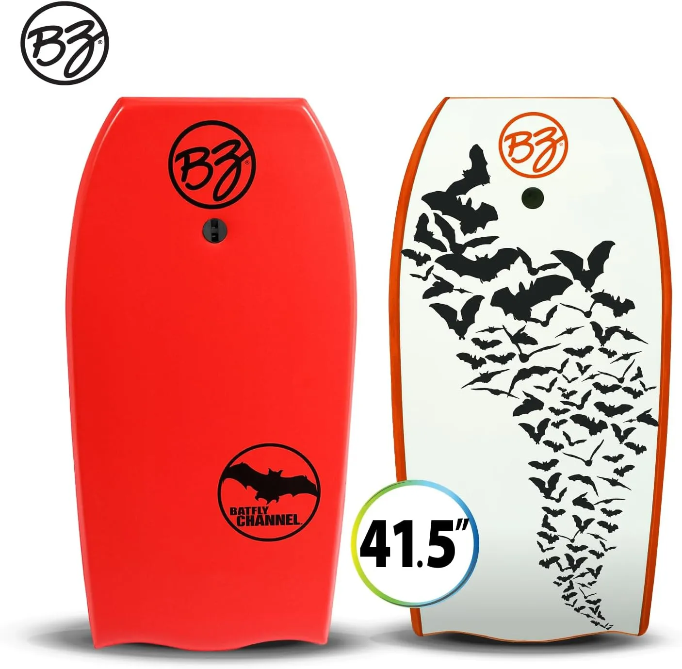 BZ Batfly Channel 41.5" Body Board w/Coiled Leash (Choose Blue, Yellow or Red)
