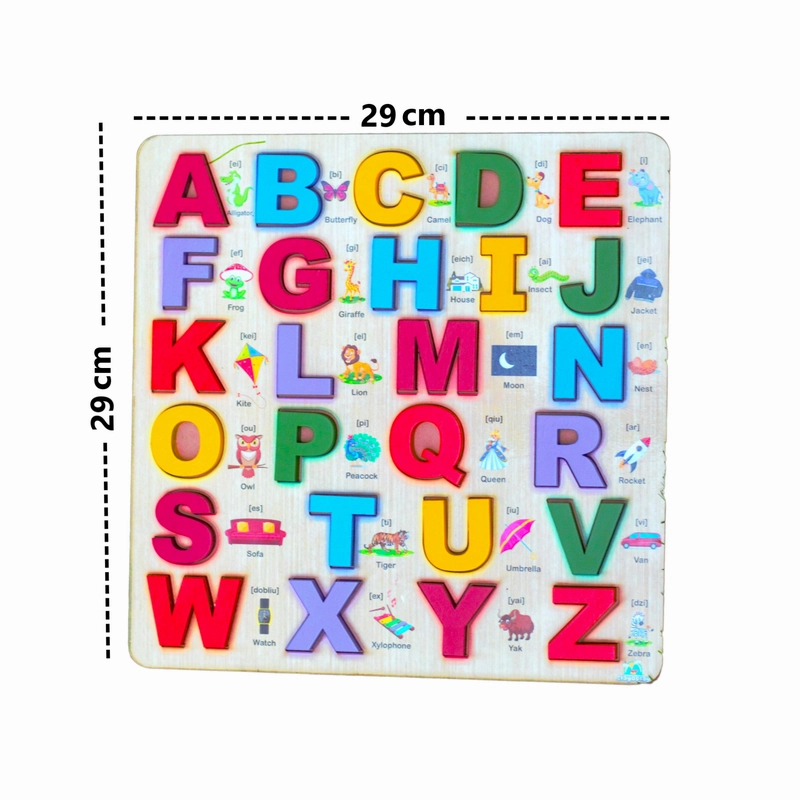 Capital Alphabet Wooden Board