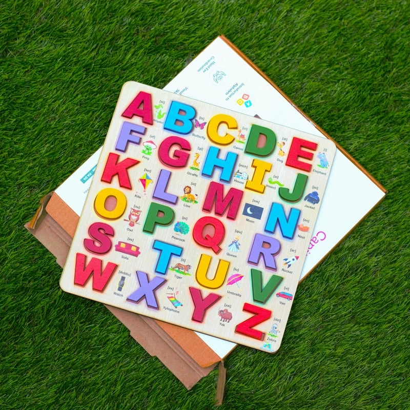 Capital Alphabet Wooden Board