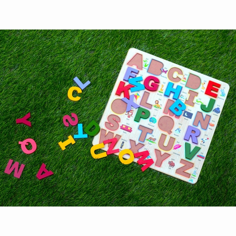 Capital Alphabet Wooden Board