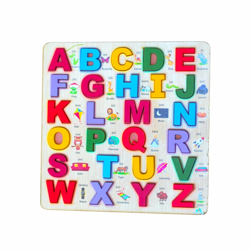 Capital Alphabet Wooden Board