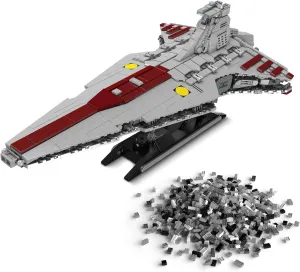 CASEIER Super Star Destroyer Model Sets - 1320 PCS Imperial Star Destroyer Venator Class Building Blocks Toys - Galactic Empire Decoration Fun Birthday Gift Idea for Boys or Girls 8-14 and Adults