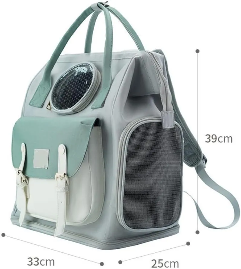Cat Bag Fashionable and Versatile Cat Outing Bag, Backpack, Shoulder Bag, Dual-Purpose Cat Bag, Pet Supplies Cat Carrier(G)