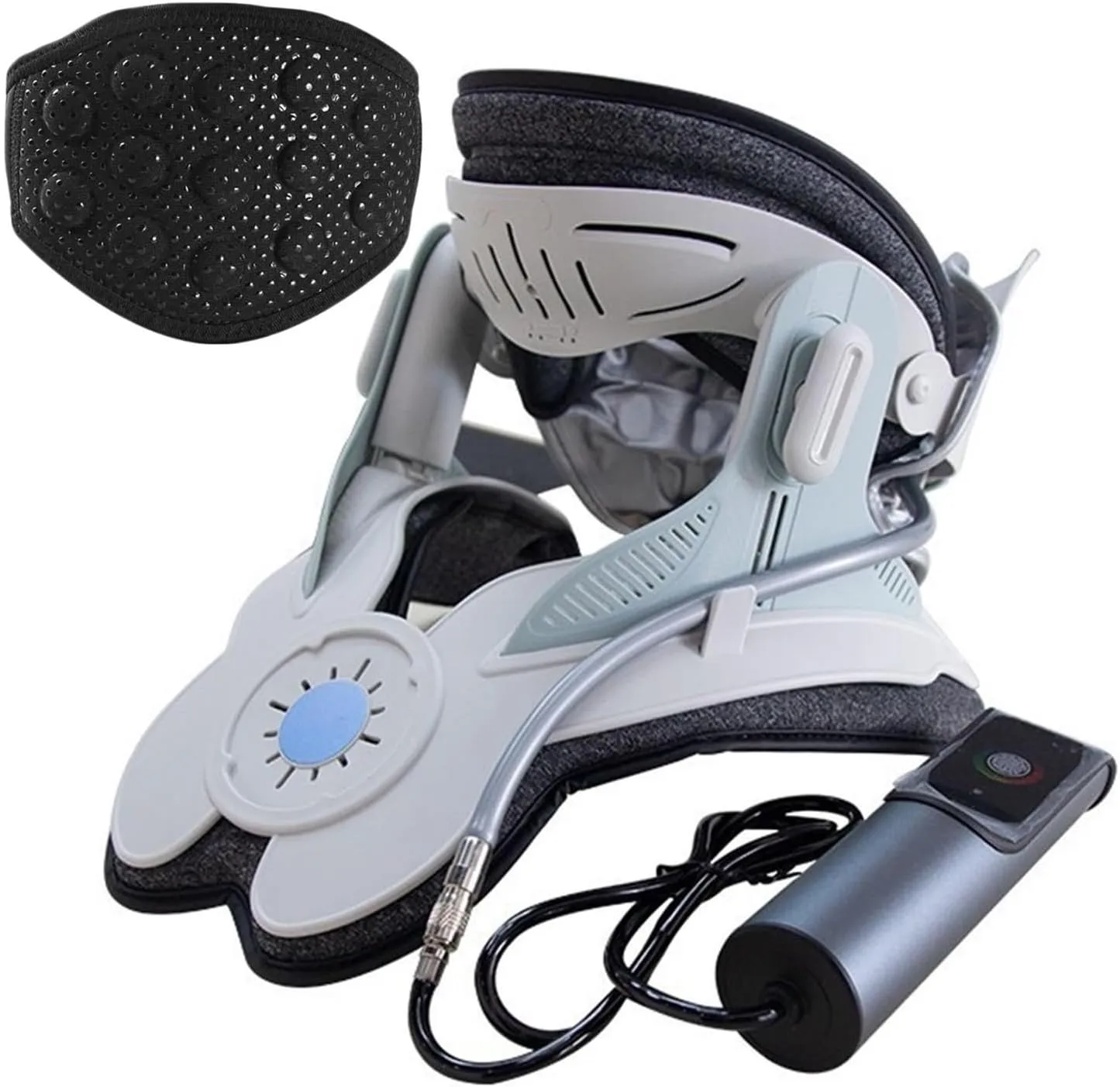 Cerviflex Neck Stretcher, Rechargeable Electric Air Pump Neck Brace Portable Cervical Traction with 3 Power Traction Built-in 8 Airbag for Relieve Neck Pain Support