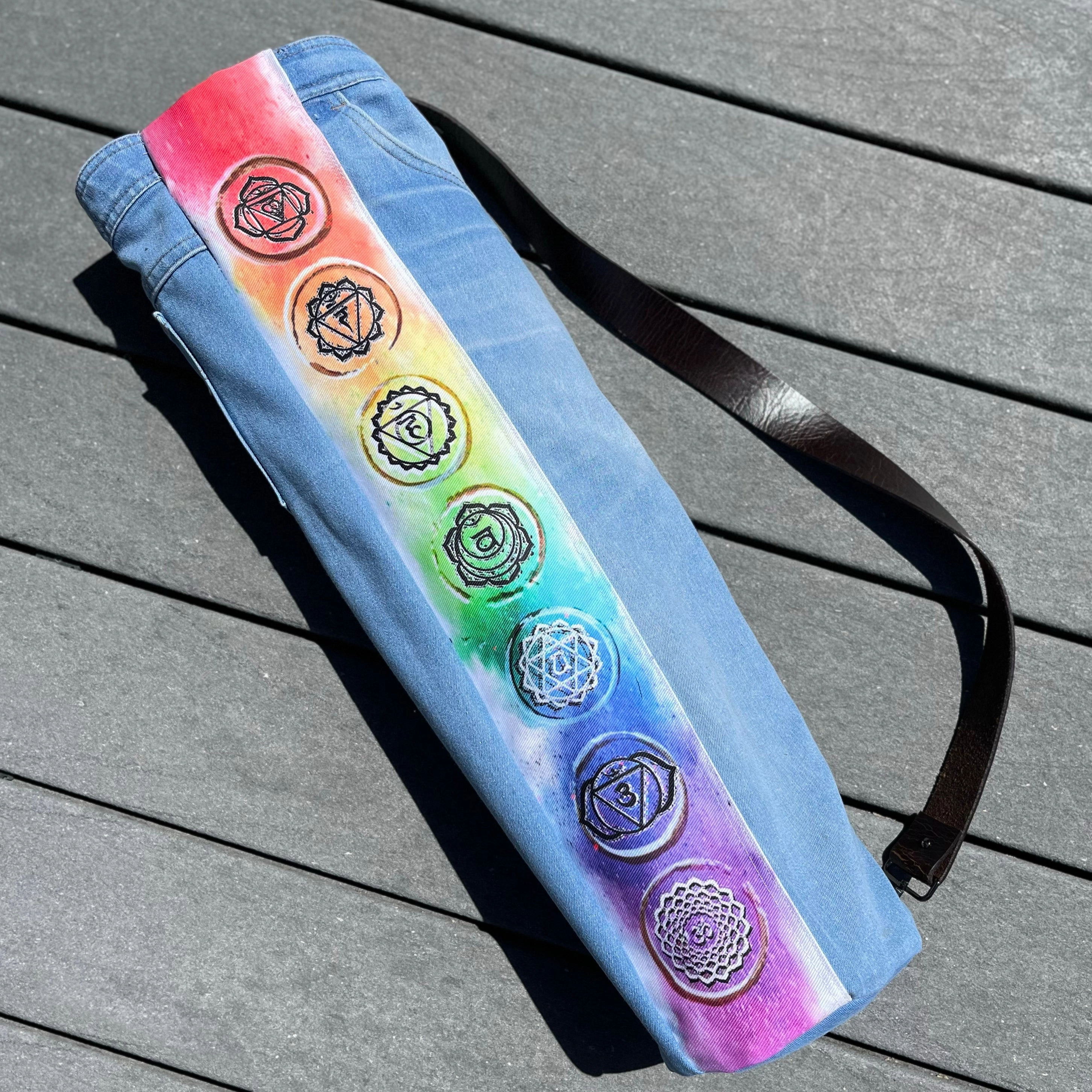 Chakra Yoga Mat and Carry Tote