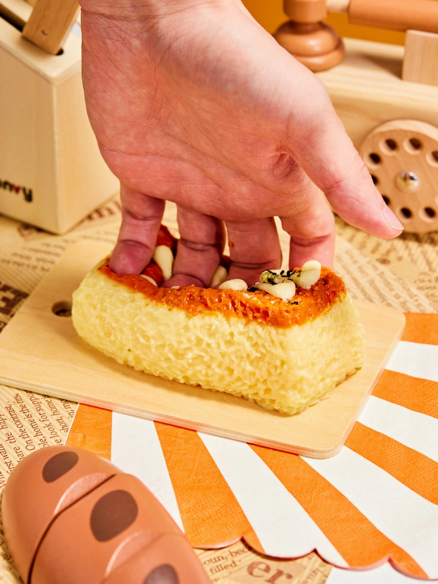 Cheese Rice Ball Squeeze Toy