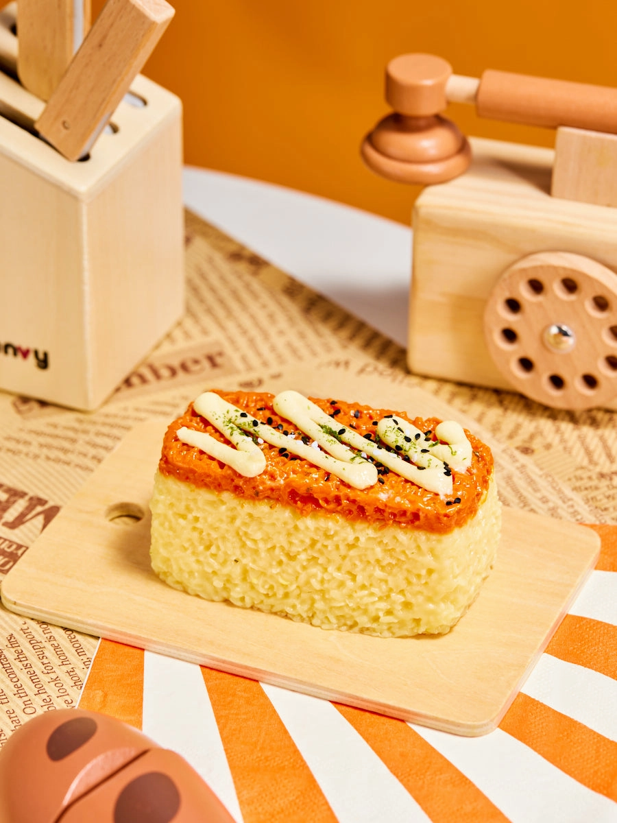 Cheese Rice Ball Squeeze Toy