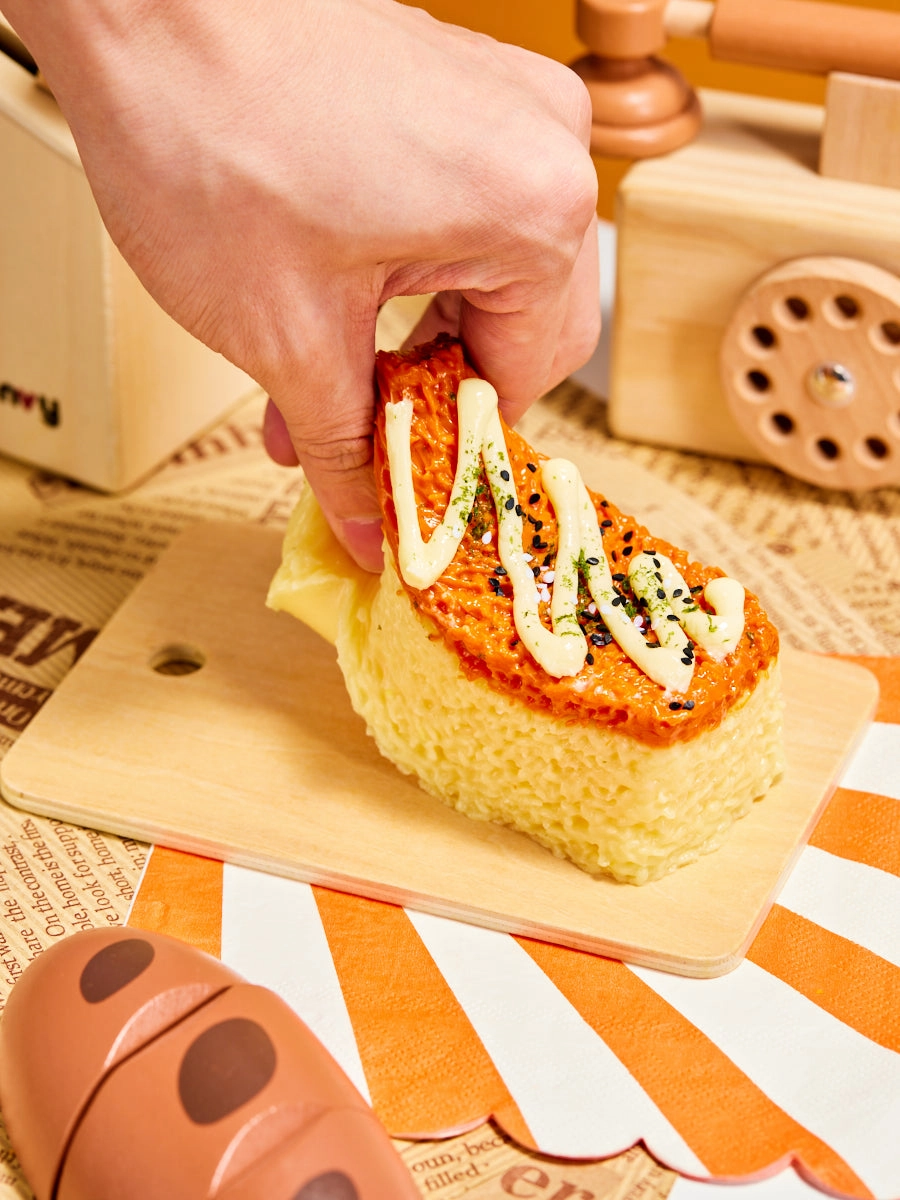 Cheese Rice Ball Squeeze Toy