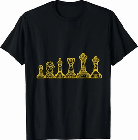 Chess Pieces Chess Board Chess Mat Strategy Chess Player T-Shirt