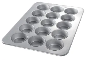 Chicago Metallic 45305 Mini Cake Muffin Pan,15 Moulds, Multicolor