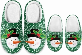 Christmas Slippers for Family Christmas Slippers Matching Sets Reindeer Christmas House Santa Claus Slippers Funny Christmas Slippers