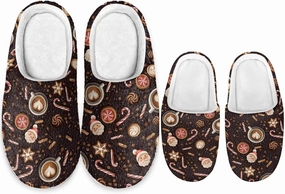 Christmas Slippers for Family Christmas Slippers Matching Sets Reindeer Christmas House Santa Claus Slippers Funny Christmas Slippers