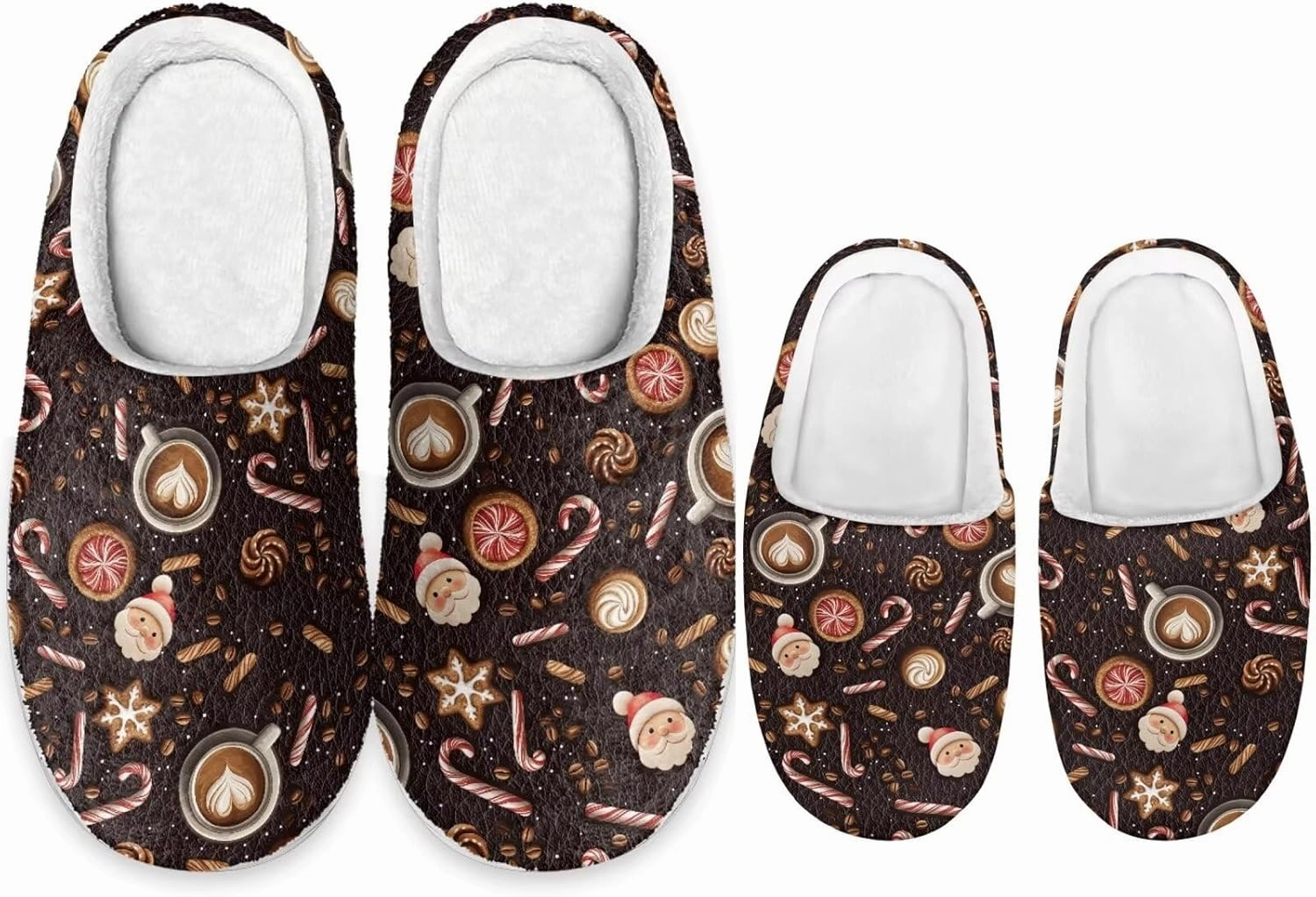 Christmas Slippers for Family Christmas Slippers Matching Sets Reindeer Christmas House Santa Claus Slippers Funny Christmas Slippers