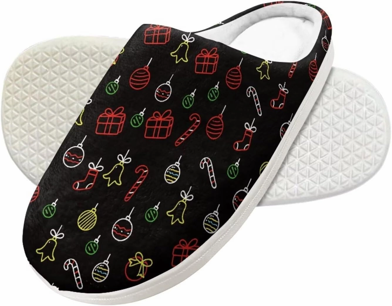 Christmas Slippers for Family Christmas Slippers Matching Sets Reindeer Christmas House Santa Claus Slippers Funny Christmas Slippers