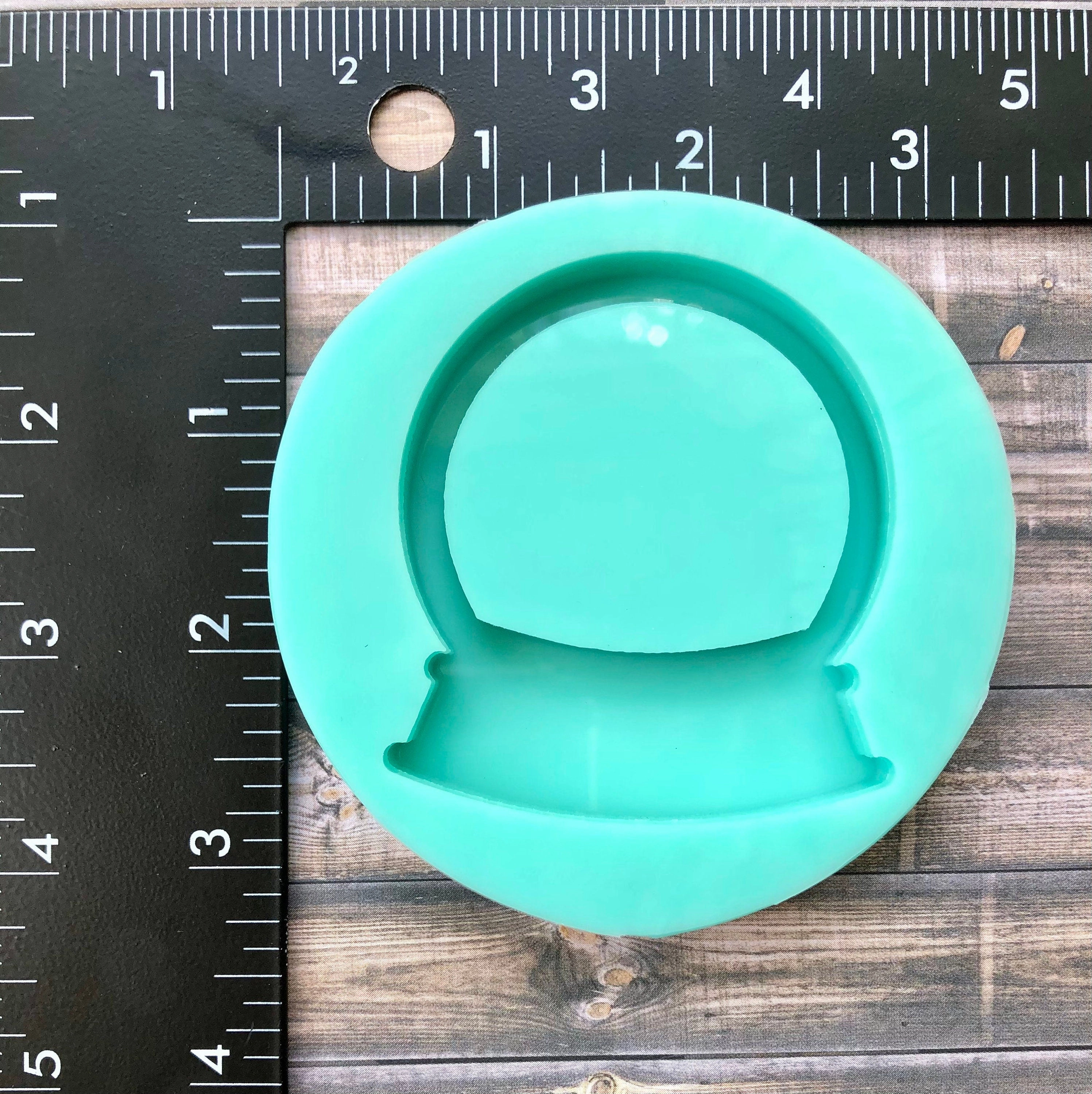 Christmas Snow Globe Shaker Mold - Halloween Fortune Teller Glass Ball Mold - DIY Keychain