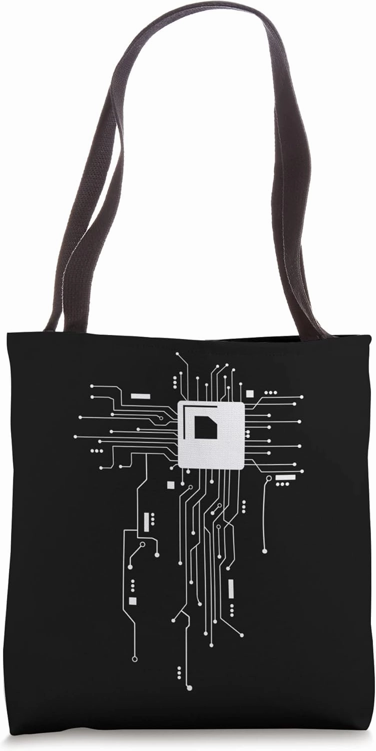 Circuit Board Computer CPU Core Chip Electronics Tote Bag