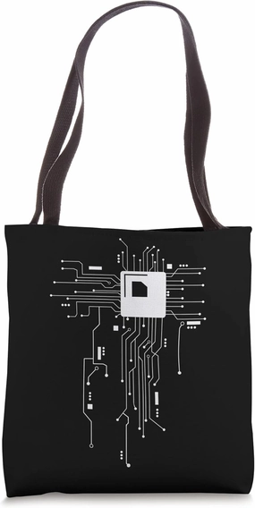 Circuit Board Computer CPU Core Chip Electronics Tote Bag