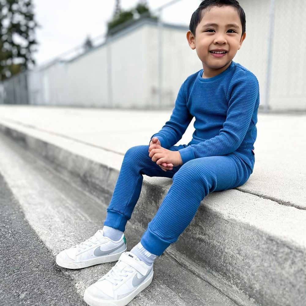 City Threads Boys and Girls Thermal Underwear Base Layer Long John Set - Soft 100% Cotton - Made in USA