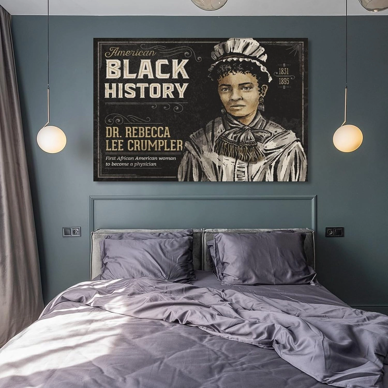 CJTVMMD Rebecca Lee Crumpler American Doctor Inspirational Quotes Wall Art Posters For Room Aesthetic Poster For Bedroom Living Room Bathroom Kitchen Office Decor 16x24inch(40x60cm) Frame-style