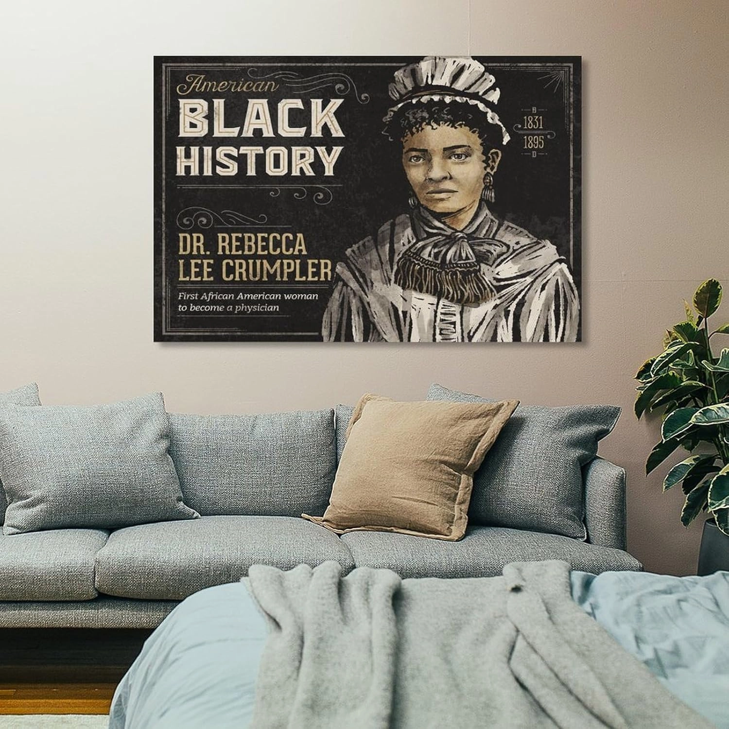 CJTVMMD Rebecca Lee Crumpler American Doctor Inspirational Quotes Wall Art Posters For Room Aesthetic Poster For Bedroom Living Room Bathroom Kitchen Office Decor 16x24inch(40x60cm) Frame-style