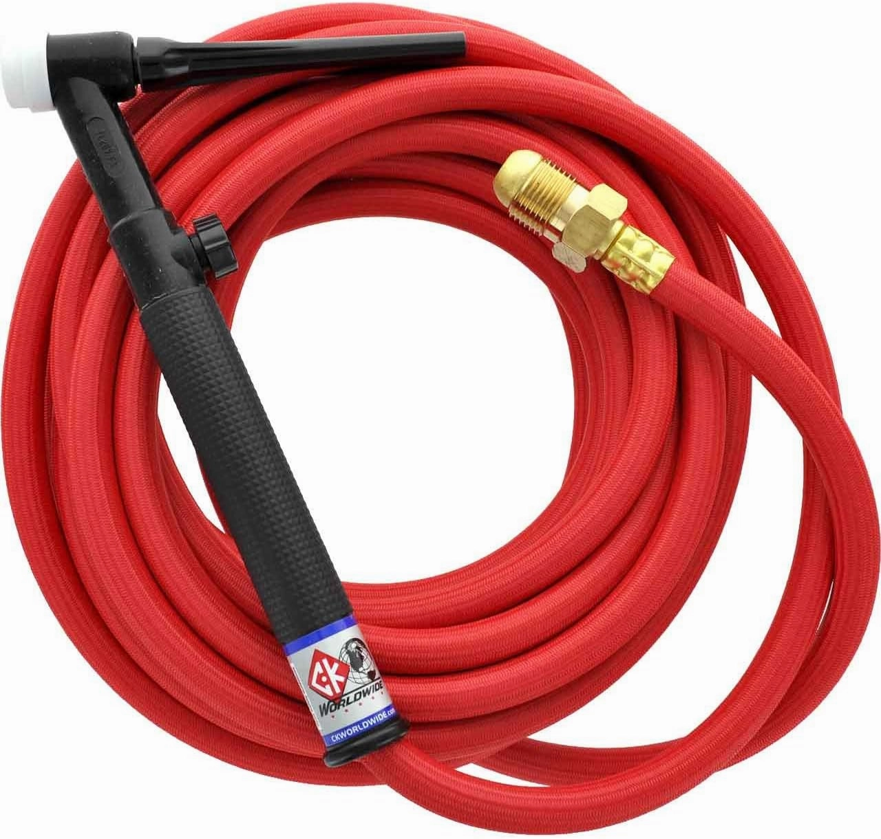 CK TL26 Air Cooled Trim-Line TIG Torch Kit, Flex, Valve, 200A, 25', 1-Pc, Super-Flex, TL26V-25-RSF FX