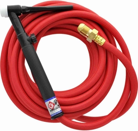 CK TL26 Air Cooled Trim-Line TIG Torch Kit, Flex, Valve, 200A, 25', 1-Pc, Super-Flex, TL26V-25-RSF FX