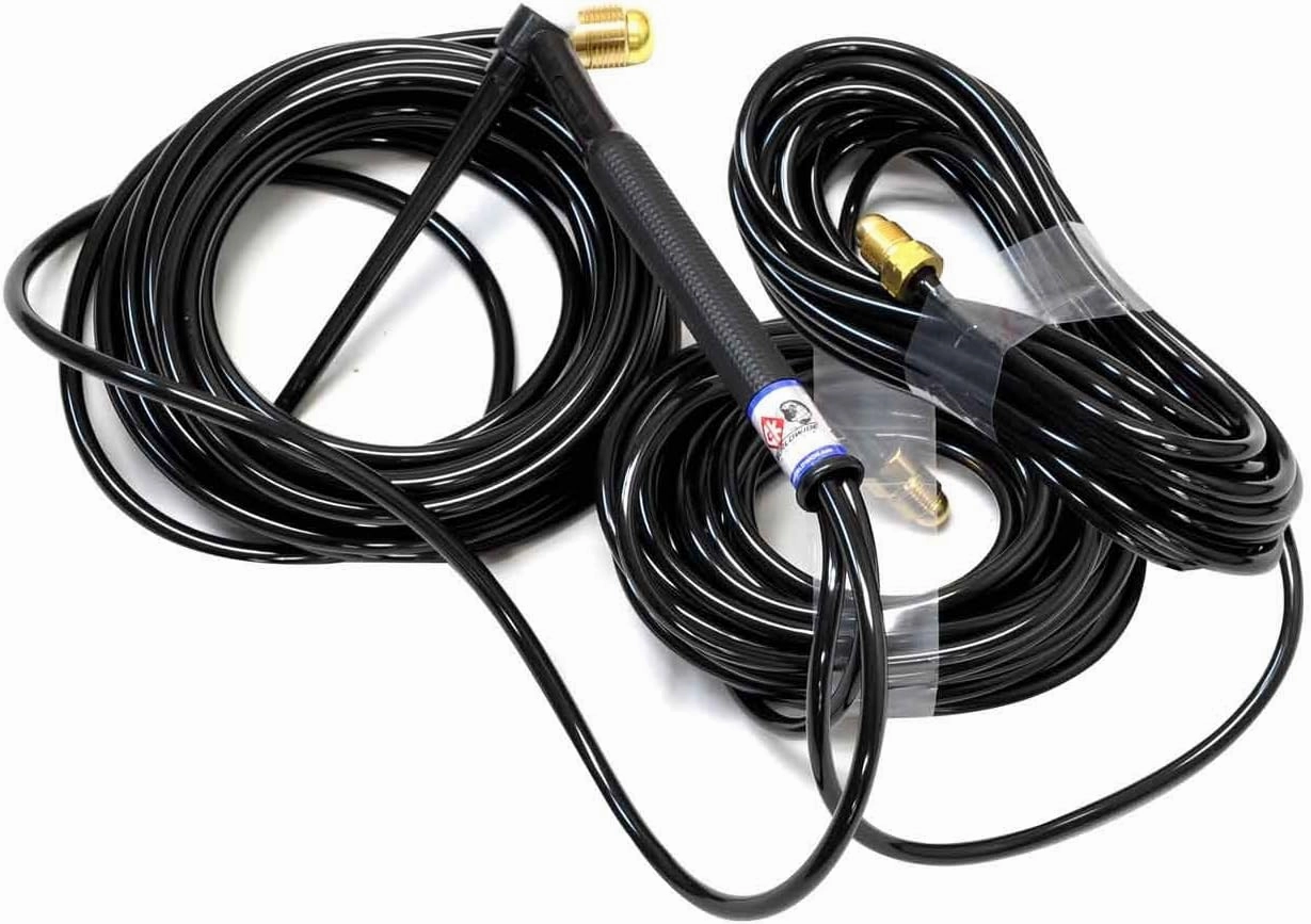 CK Worldwide CK20-25 FX 250A 25' 3-Pc Water Cooled TIG Torch Kit, Flex Head, Black Metal