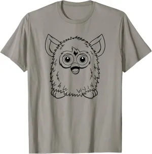 Classic Toy Outline Vintage Smiling Portrait T-Shirt