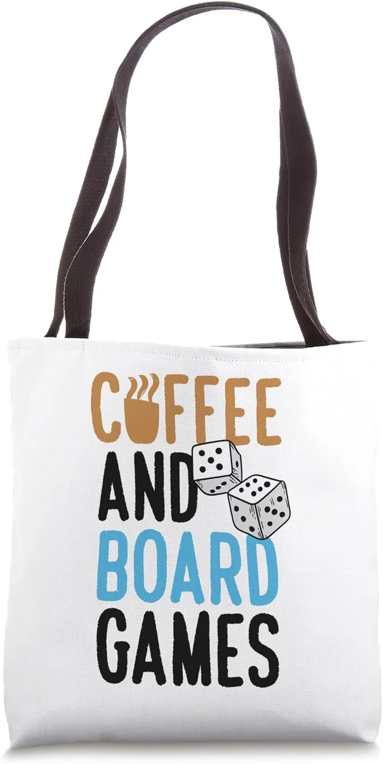 Coffee and Board Games Tote Bag