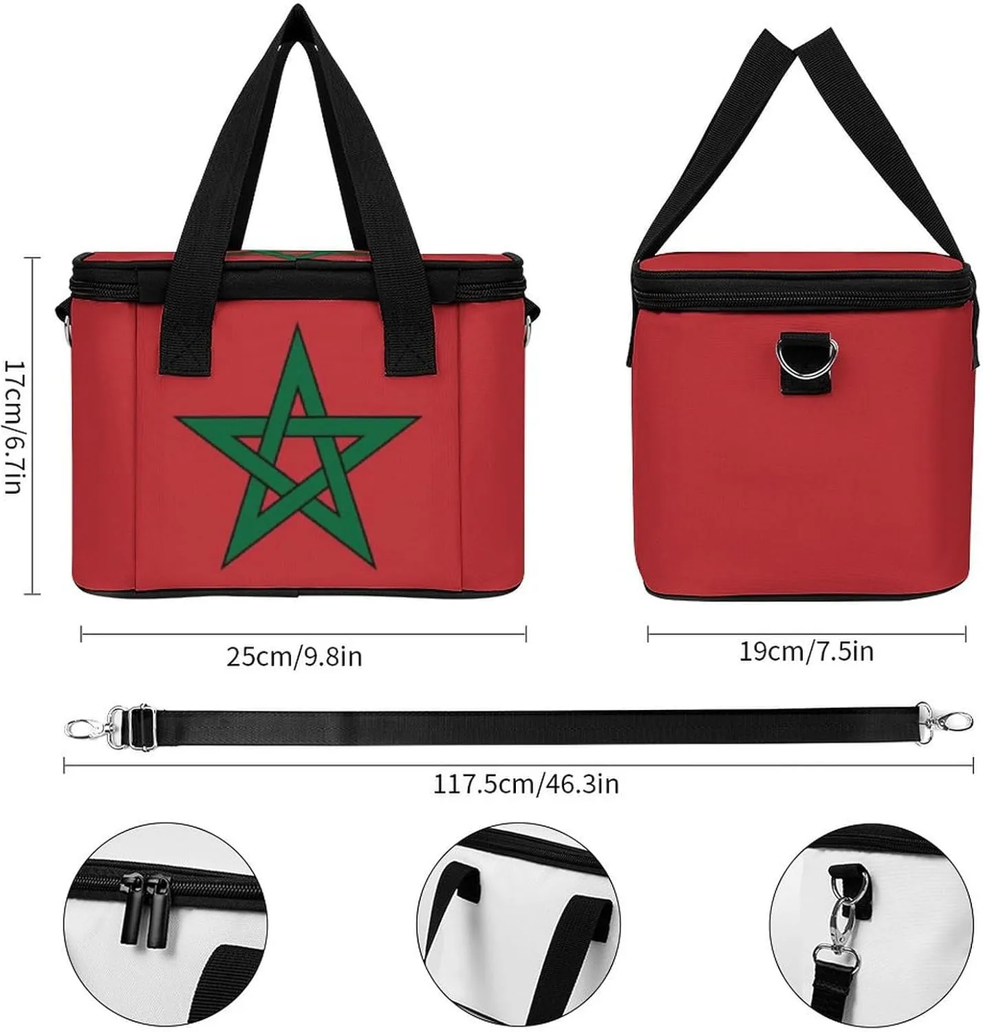 Collapsible Cooler Bag Camping Cooler Tote Lunch Cooler Insulated Waterproof Lunch Box for Picnic Beach Travel