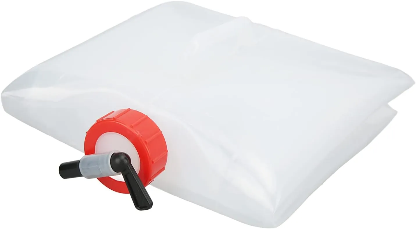 Collapsible Water Canister, Foldable Drinking Water Container, Portable Plastic Camping Water Storage Carrier with Tap Screw Cap for Travel Kitchen Outdoors Activities
