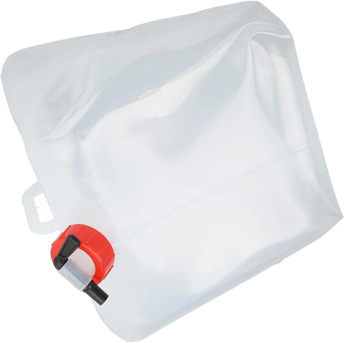 Collapsible Water Canister, Foldable Drinking Water Container, Portable Plastic Camping Water Storage Carrier with Tap Screw Cap for Travel Kitchen Outdoors Activities