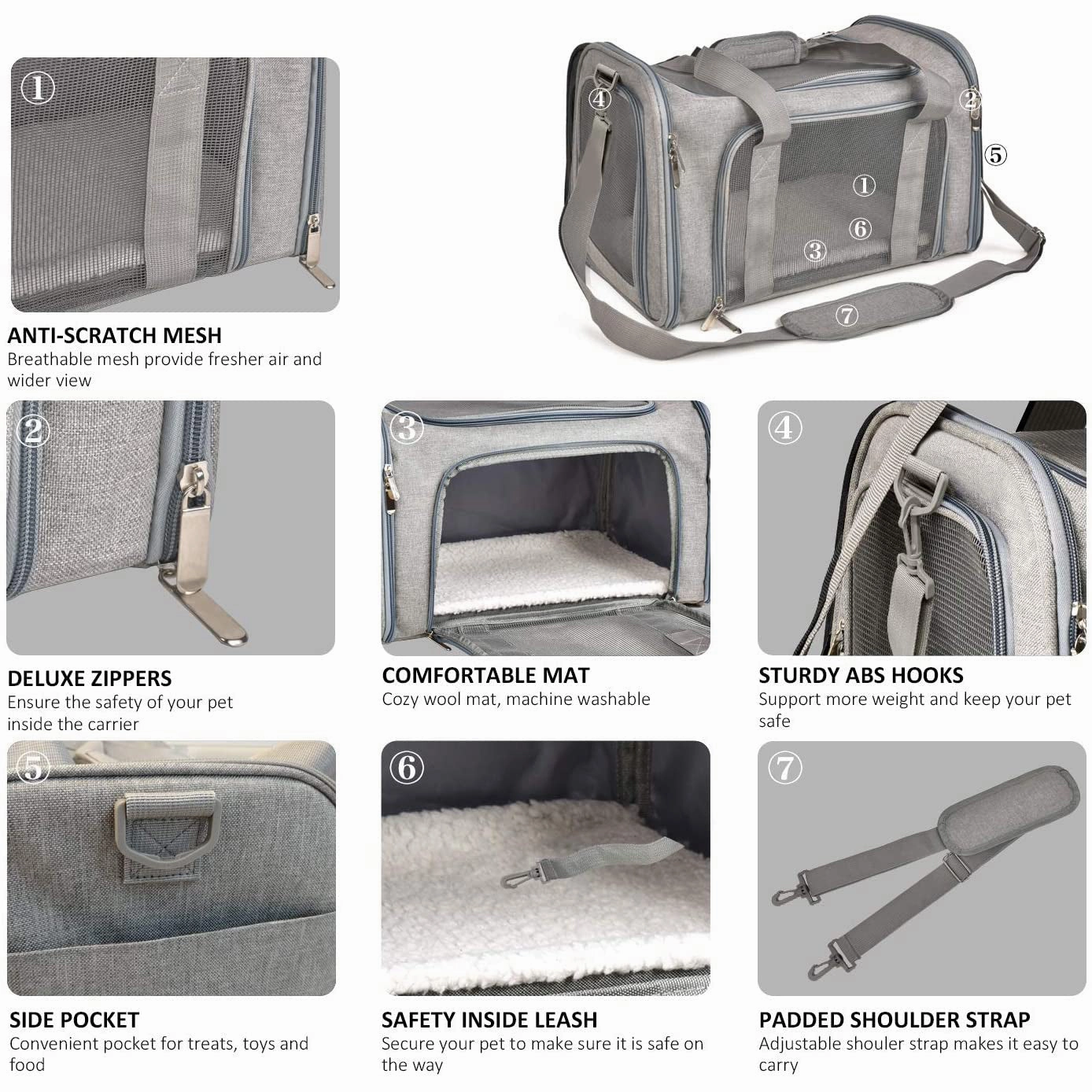 Collapsible Cat Dog Carrier