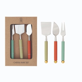 Colorful Cheese Knives, Stainless Steel