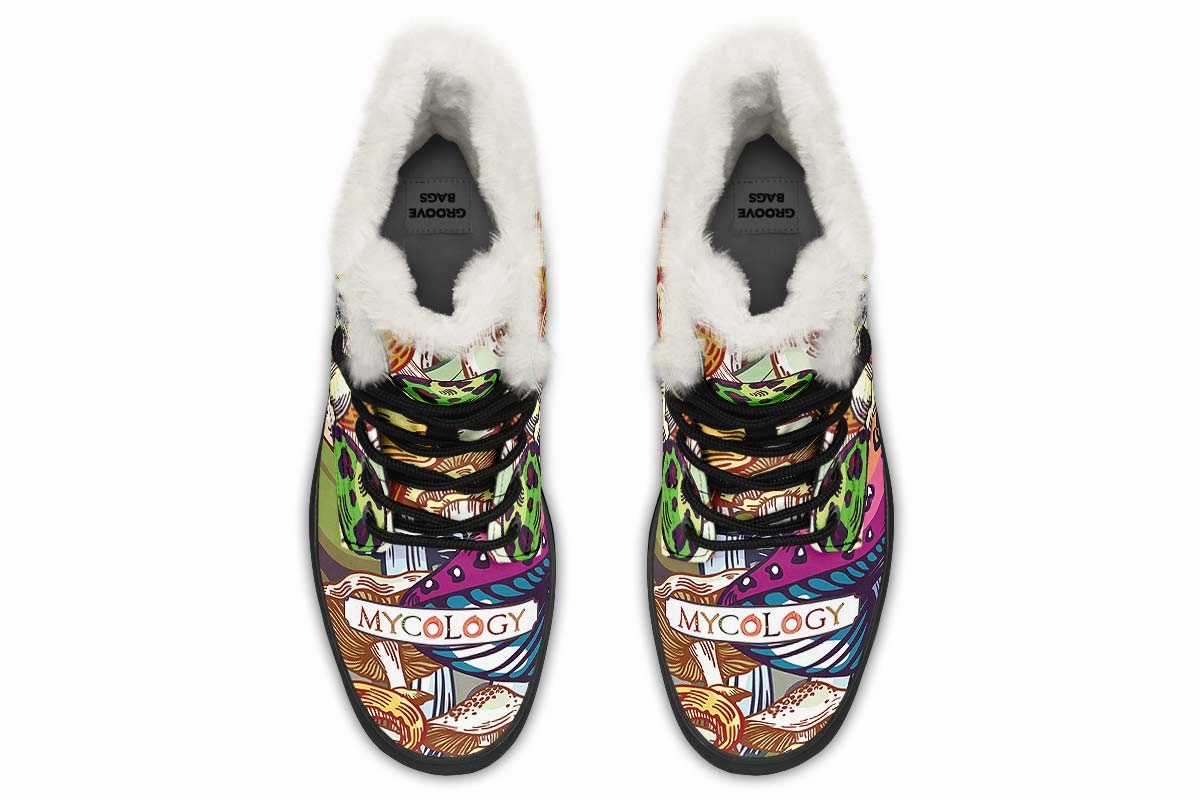 Colorful Mycology Winter Boots